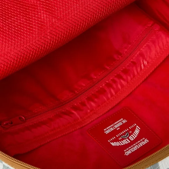 Sprayground Embossed Cream Checkerboard Backpack - Picture 6 of 7